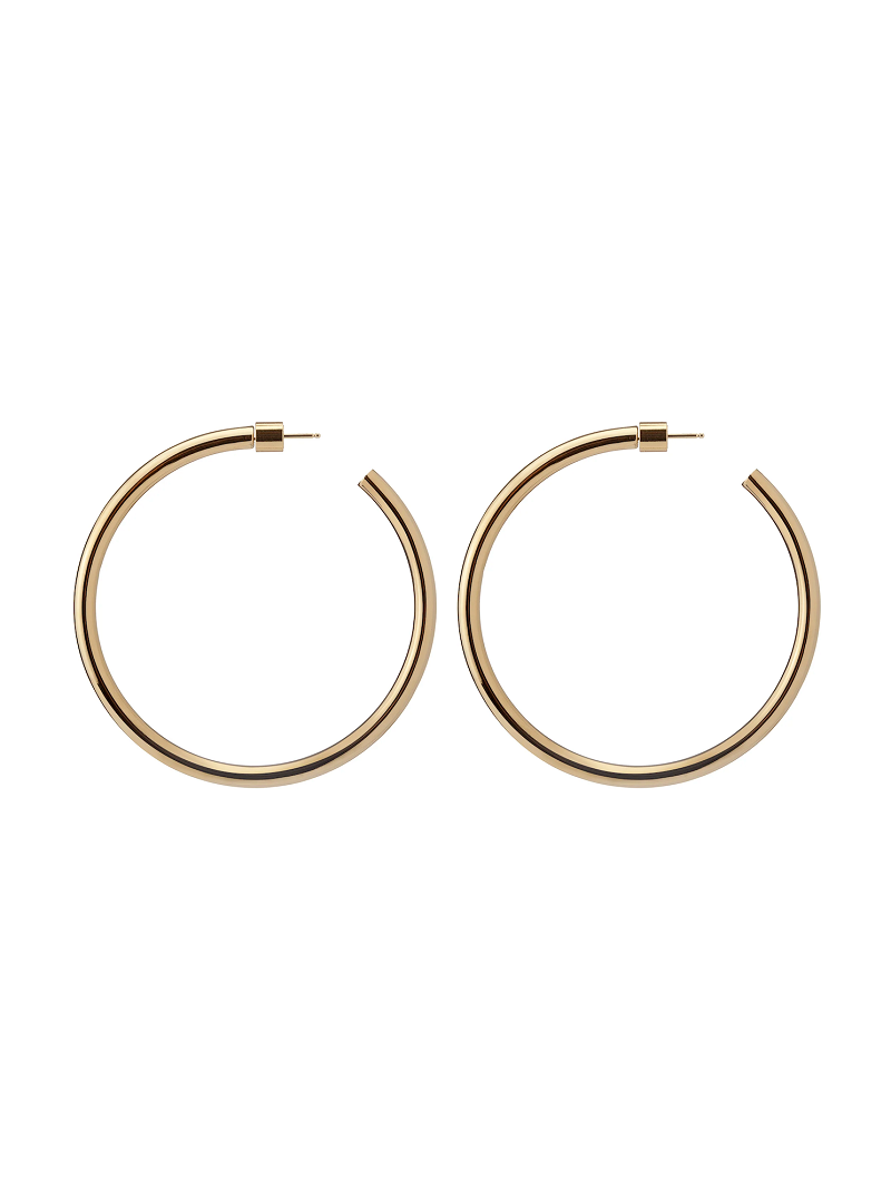 Jennifer Fisher - 2" Lilly Hoops - GOLD