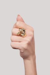 Jennifer Fisher - Knot Ring Set - YLWGOLD