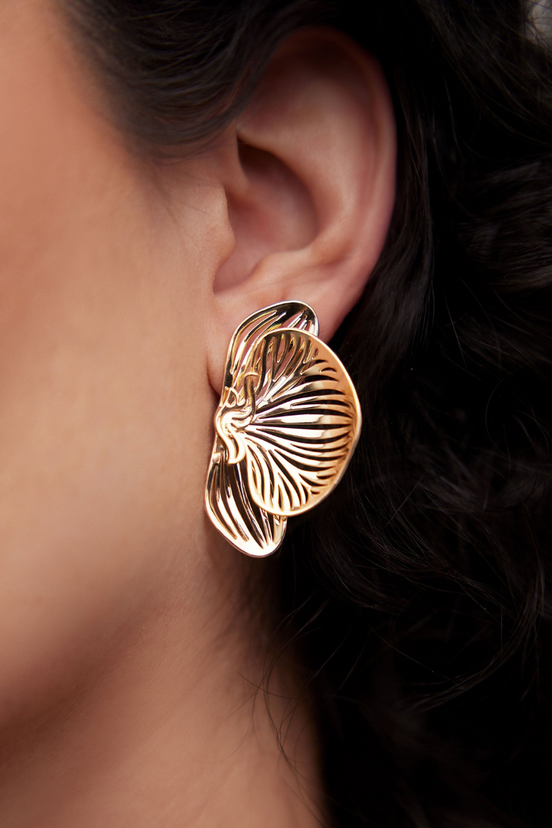 Jennifer Fisher - Small Orchid Post - YLWGOLD