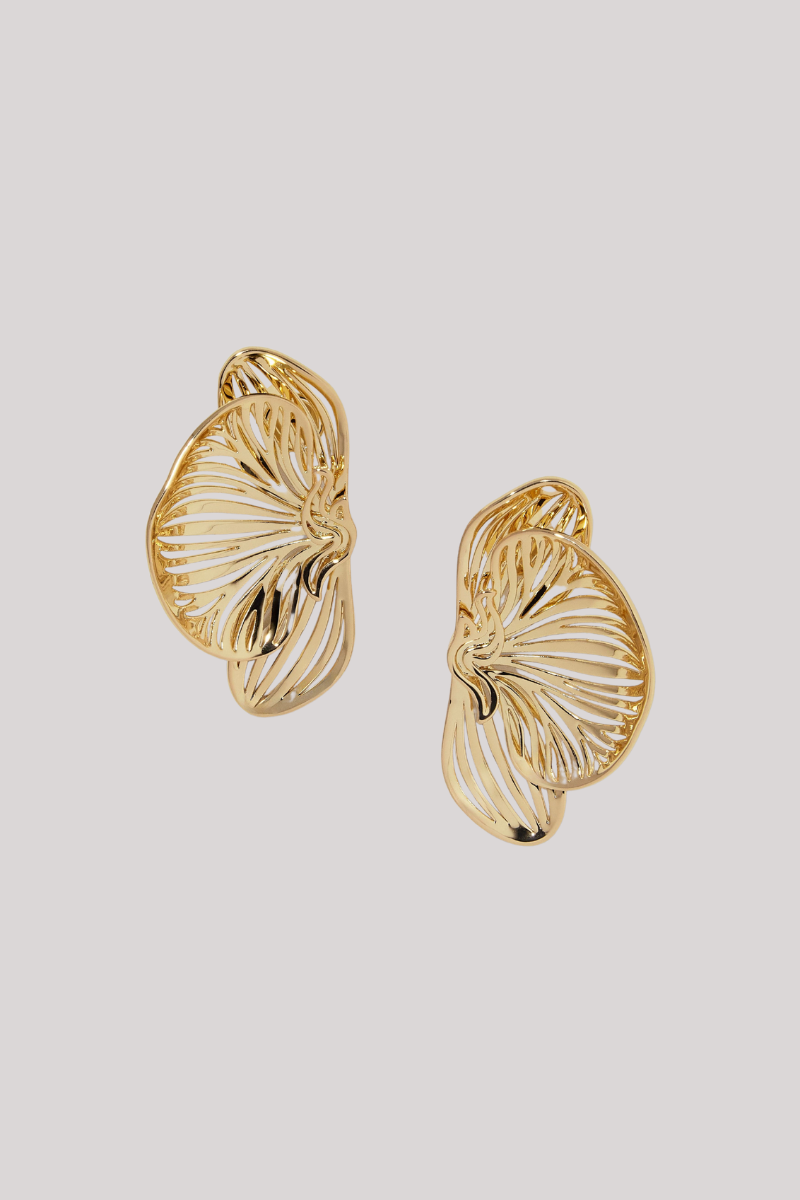 Jennifer Fisher - Small Orchid Post - YLWGOLD