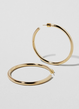 Jennifer Fisher - 2" Lilly Hoops - GOLD