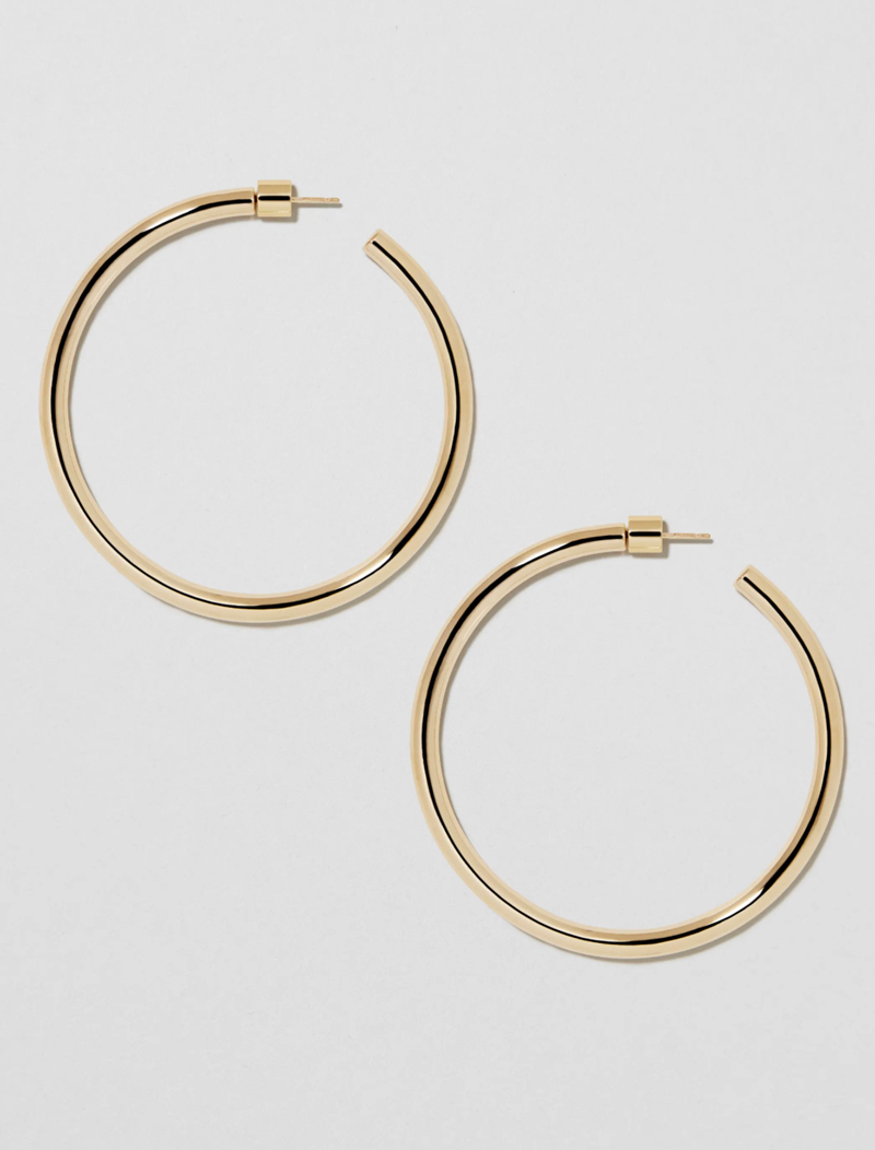 Jennifer Fisher - 2" Lilly Hoops - GOLD