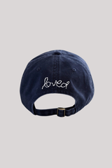 Kerri Rosenthal - Baseball Hat Heart Patch - INDIGO