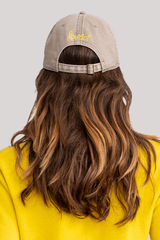 Kerri Rosenthal - Baseball Hat Heart Patch - SAND