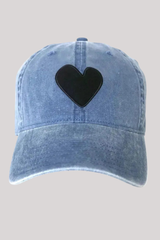 Kerri Rosenthal - Baseball Hat Imperfect Heart - DENBLACK