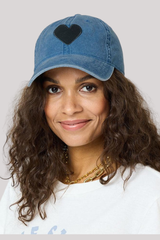 Kerri Rosenthal - Baseball Hat Imperfect Heart - DENBLACK