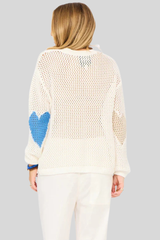 Kerri Rosenthal - Catch Open Stitch Sweater - CLOUD