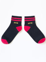 Kerri Rosenthal - Good Morning Ankle Socks Loved - NIGHTSKY