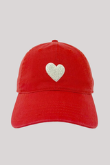 Kerri Rosenthal - KR Imperfect Chenille Heart Hat - CHEREDWH
