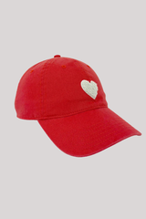 Kerri Rosenthal - KR Imperfect Chenille Heart Hat - CHEREDWH