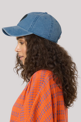 Kerri Rosenthal - Kr Imperfect Heart Denim Hat - DENIMBLK