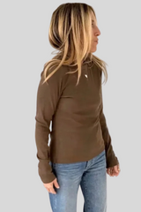 Kerri Rosenthal - Kr Rib Tee - BROWN