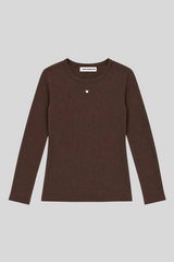 Kerri Rosenthal - Kr Rib Tee - BROWN