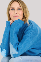 Kerri Rosenthal - Lucy Mock Neck Sweater - HEATBLUE