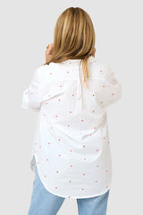 Kerri Rosenthal - Mia Tiny Hearts Shirt - WHITE