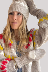 Kerri Rosenthal - Patch Wool Mittens - CAMEL