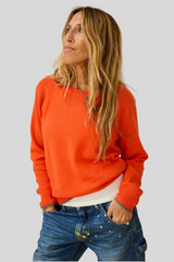 Kerri Rosenthal - Patchwork Pullover Sweater - TOMATO