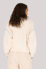 Kerri Rosenthal - Sienna Cardigan - NATURAL
