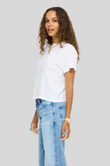 Kerri Rosenthal - Slub Tee - WHITE