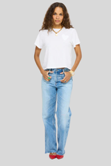 Kerri Rosenthal - Slub Tee - WHITE