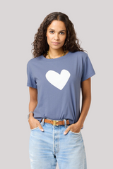 Kerri Rosenthal - Suke Imperfect Heart Tee - FRNCHBLU