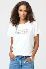 Kerri Rosenthal - Suke Life is Beautiful Tee - WHITE