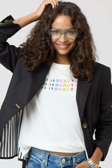 Kerri Rosenthal - Suke Life is Beautiful Tee - WHITE