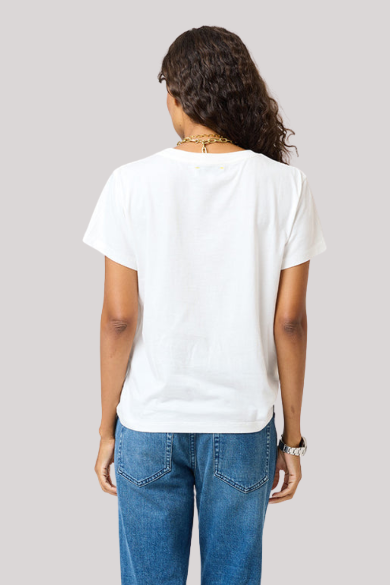 Kerri Rosenthal - Suke Love Lines Tee - WHITE