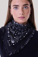 Kujten - Small Bandana Hachi Astro - NOIR