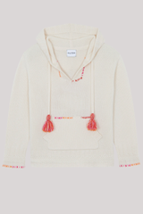 Kujten - Sweater Hoodie - BLANC