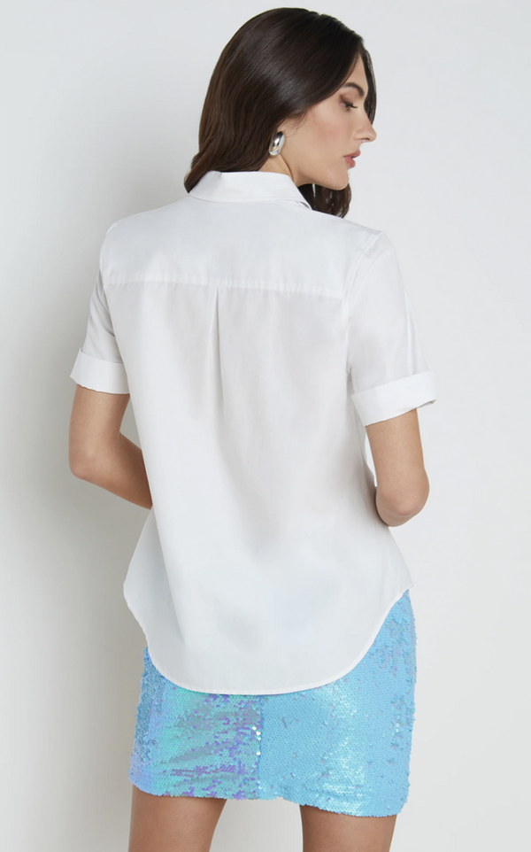 L'agence - Risette Cotton Blend Shirt - WHITE