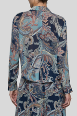 L'agence - Cosette Crop Hi Low Shirt - MDNTBESA