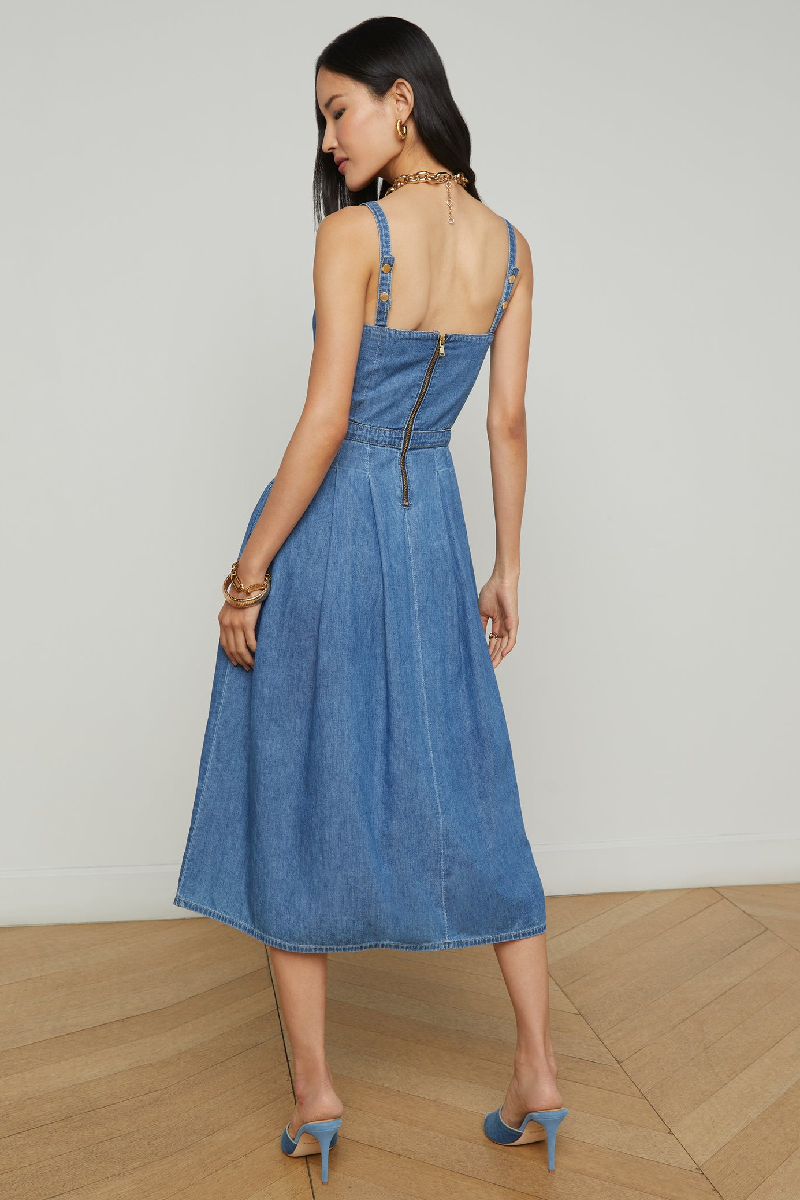 L'agence - Esmeralda Pinafore Dress - STOKES