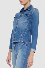 L'agence - Janelle Slim Raw  Jacket - ITHACA