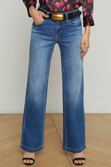 L'agence - Joanne Low-Rise Wide-Leg Jean - PALERMO