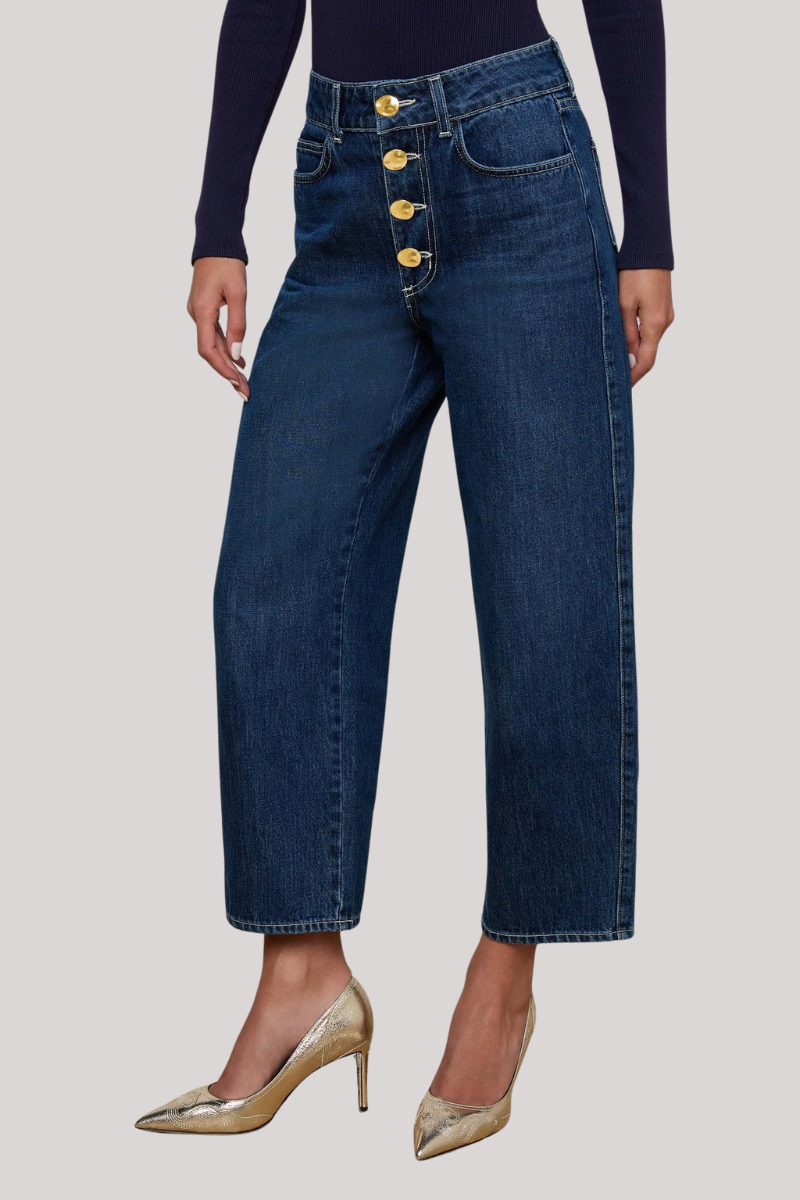L'agence - Liora High Rise Stovepipe Cropped Jean - RAMPART