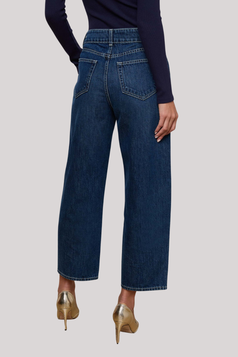 L'agence - Liora High Rise Stovepipe Cropped Jean - RAMPART