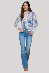 L'agence - Maia Lace Buttondown Blouse - IVBLWATR