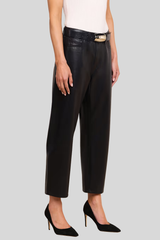L'agence - Mallis High Rise Bow-Leg Jean - NOIRCOAT