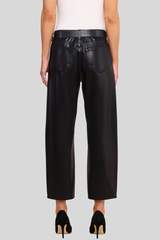 L'agence - Mallis High Rise Bow-Leg Jean - NOIRCOAT