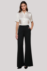 L'agence - Pilar Wide-Leg Pant - BLACK