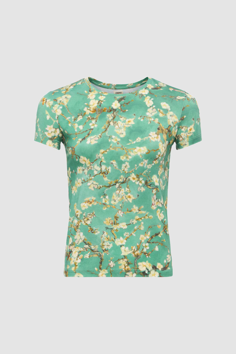 L'agence - Ressi Fitted Tee - TEALMULT