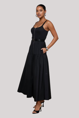L'agence - Rima Maxi Dress - BLACK