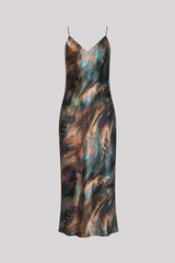 L'agence - Seridie Mid Length Slip Dress - TEAMMFEA