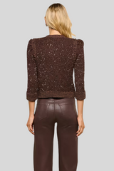 L'agence - Thistle Sequined Cardigan - BLKJVASE