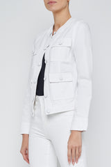 L'agence - Yari Collarless Jacket - WHITE