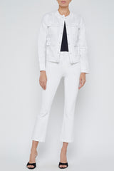 L'agence - Yari Collarless Jacket - WHITE