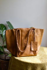 Latico - Voyage Large Tote Bag - COGNAC