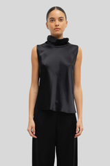 Leset - Barb Sleeveless Cowl Neck - BLACK