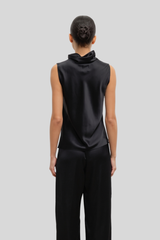 Leset - Barb Sleeveless Cowl Neck - BLACK